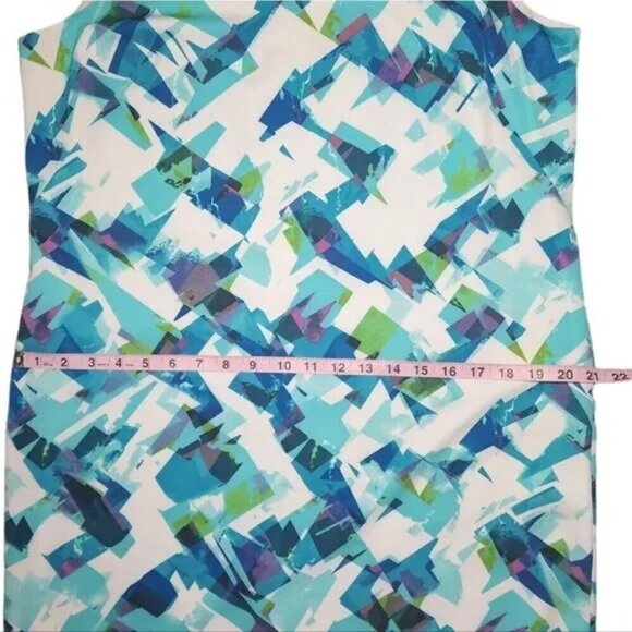 Calvin Klein Bodycon Midi Dress Geo Print - Picture 7 of 12